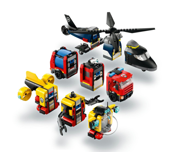 LEGO City 60462 Śmigłowiec, wóz strażacki i łódź podwodna - 1284268 - zdjęcie 8
